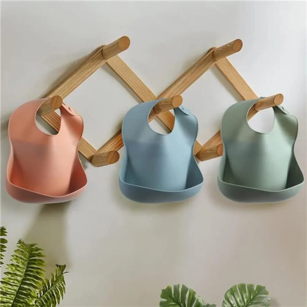 3 Pack - Silicone Baby Bibs for Babies & Toddlers Set of 3, BPA Free